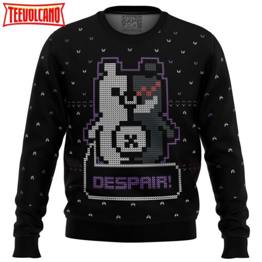 Danganropa Monokuma Despair Ugly Christmas Sweater