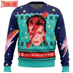 David Bowie Ugly Christmas Sweater