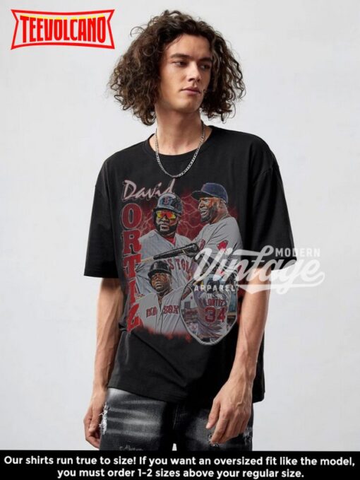 David Ortiz Shirt, Baseball shirt, Classic 90s Graphic T Shirt