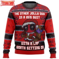 Deadpool Jolly Red Guy Ugly Christmas Sweater