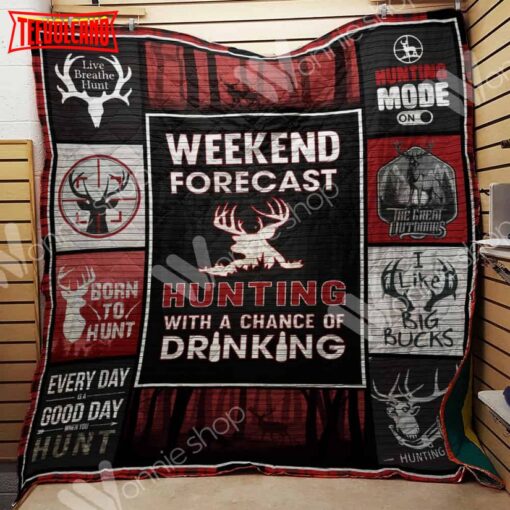 Deer Hunting 3D Customized Quilt Blanket