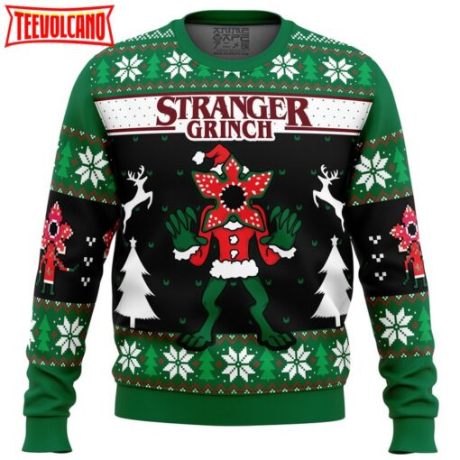 Demogorgon Stranger Grinch Stranger Things Ugly Christmas Sweater