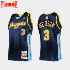 Denver Nuggets Allen Iverson Navy 2006-07 Throwback Jersey