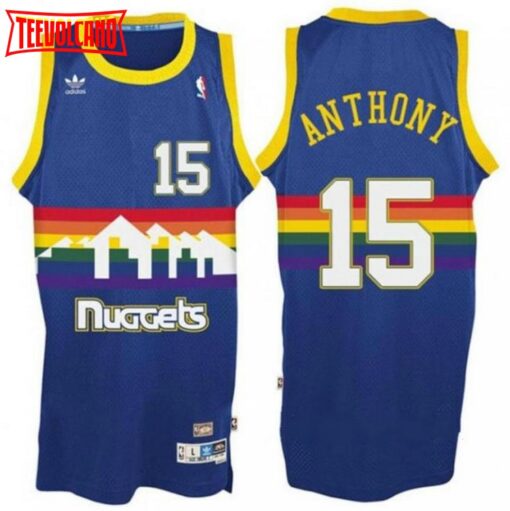 Denver Nuggets Carmelo Anthony Royal Throwback Jersey