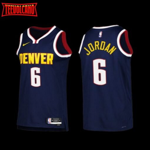 Denver Nuggets DeAndre Jordan 2022-23 Icon Edition Jersey Navy