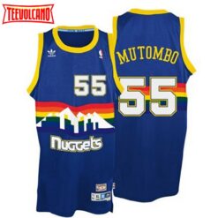 Denver Nuggets Dikembe Mutombo Blue Throwback Jersey