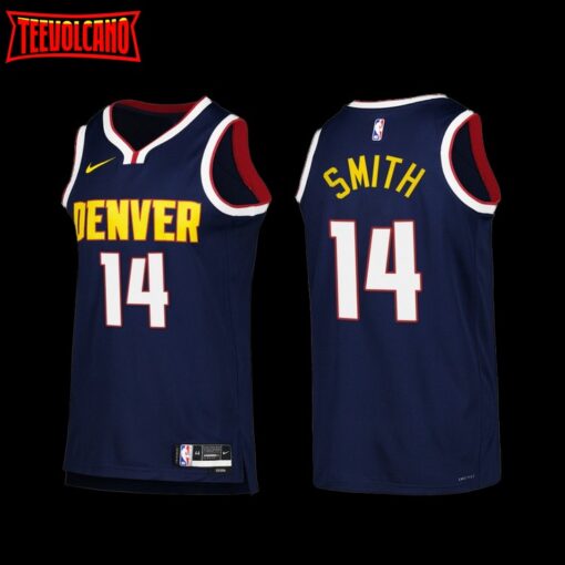 Denver Nuggets Ish Smith 2022-23 Icon Edition Jersey Navy