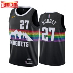 Denver Nuggets Jamal Murray 2020 Black City Jersey