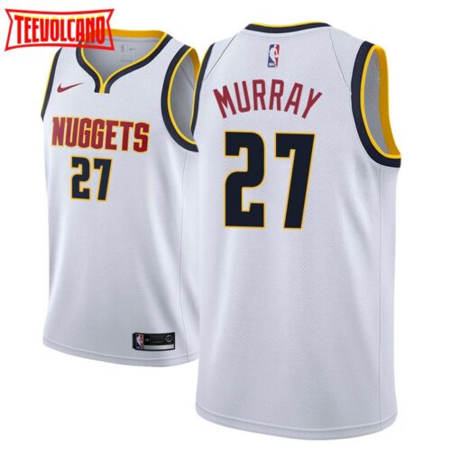 Denver Nuggets Jamal Murray White Association Jersey