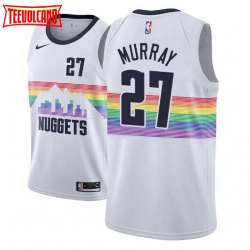 Denver Nuggets Jamal Murray White City Edition Jersey