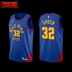 Denver Nuggets Jeff Green 2022-23 Statement Edition Mile High City Jersey Blue