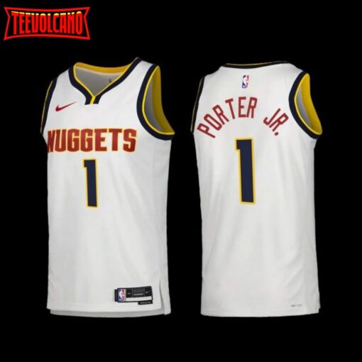 Denver Nuggets Michael Porter Jr. 2022-23 White Association Edition Jersey