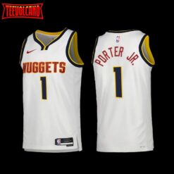 Denver Nuggets Michael Porter Jr. 2022-23 White Association Edition Jersey