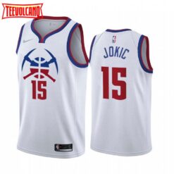 Denver Nuggets Nikola Jokic 2021 Earned White Jersey