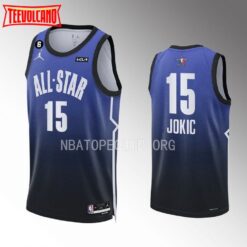 Denver Nuggets Nikola Jokic 2023 NBA All-Star Blue Jersey