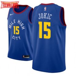 Denver Nuggets Nikola Jokic Blue Statement Jersey