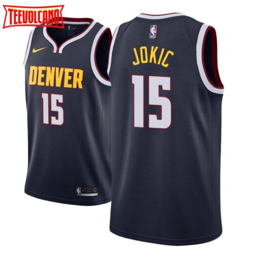 Denver Nuggets Nikola Jokic Navy Icon Jersey