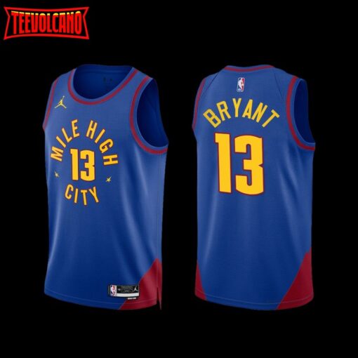 Denver Nuggets Thomas Bryant 2022-23 Blue Statement Edition Jersey