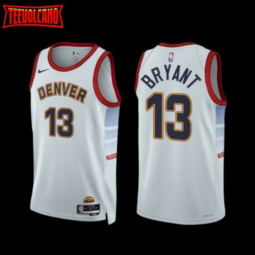 Denver Nuggets Thomas Bryant 2022-23 White City Edition Jersey