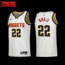 Denver Nuggets Zeke Nnaji 2022-23 White Association Edition Jersey