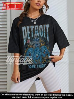 Detroit Lions One Pride shirt, Skeleton Design, Football Shirt