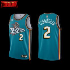 Detroit Pistons Cade Cunningham 2022-23 Classic Edition Jersey Teal
