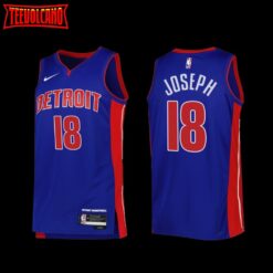 Detroit Pistons Cory Joseph 2022-23 Icon Edition Jersey Blue