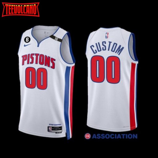 Detroit Pistons Custom 2022-23 Association Edition Jersey White
