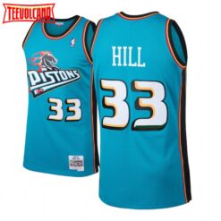 Detroit Pistons Grant Hill Green Throwback Jersey