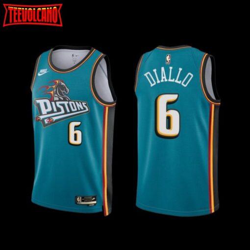 Detroit Pistons Hamidou Diallo 2022-23 Classic Edition Jersey Teal