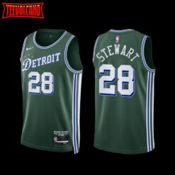 Detroit Pistons Isaiah Stewart 2022-23 City Edition Jersey Green