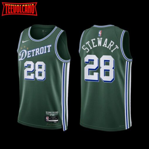 Detroit Pistons Isaiah Stewart 2022-23 City Edition Jersey Green