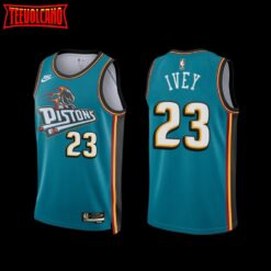 Detroit Pistons Jaden Ivey 2022-23 Classic Edition Jersey Teal