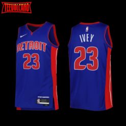 Detroit Pistons Jaden Ivey 2022-23 Icon Edition Jersey Blue
