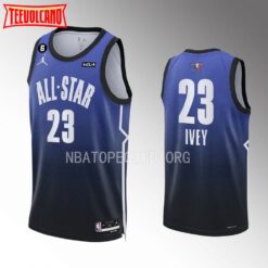 Detroit Pistons Jaden Ivey 2023 NBA All-Star Draft Blue Jersey