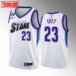 Detroit Pistons Jaden Ivey 2023 NBA Rising Stars White Jersey