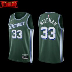 Detroit Pistons James Wiseman 2022-23 City Edition Jersey Green