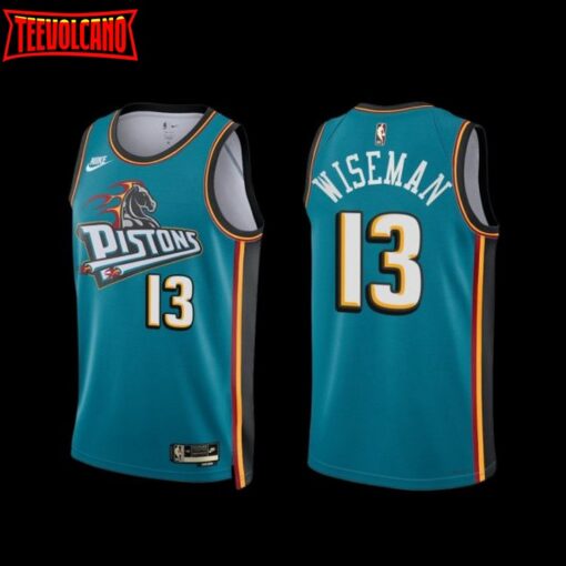 Detroit Pistons James Wiseman 2022-23 Classic Edition Jersey Teal