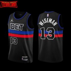 Detroit Pistons James Wiseman 2022-23 Statement Edition Jersey Black