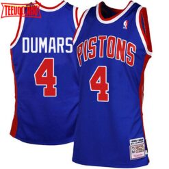 Detroit Pistons Joe Dumars Blue 1988 1989 Throwback Jersey