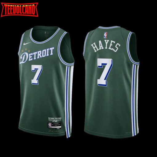 Detroit Pistons Killian Hayes 2022-23 City Edition Jersey Green