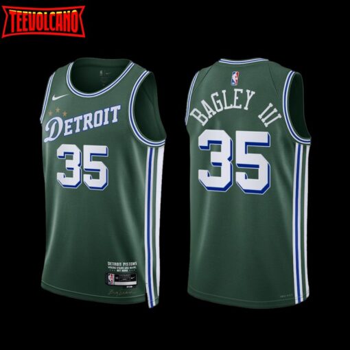 Detroit Pistons Marvin Bagley III 2022-23 City Edition Jersey Green
