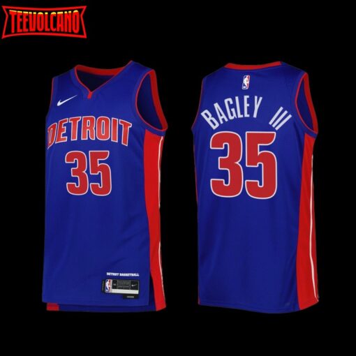 Detroit Pistons Marvin Bagley III 2022-23 Icon Edition Jersey Blue