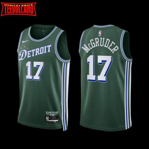 Detroit Pistons Rodney McGruder 2022-23 City Edition Jersey Green