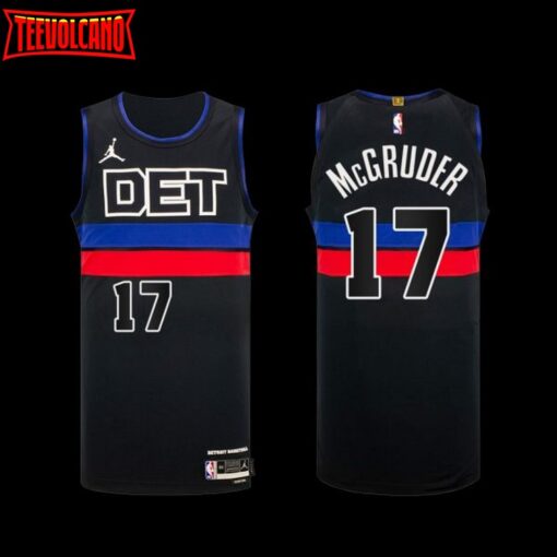 Detroit Pistons Rodney McGruder Statement Edition Black Jersey