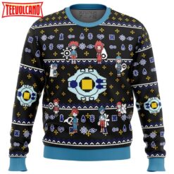 Digimon characters Ugly Christmas Sweater