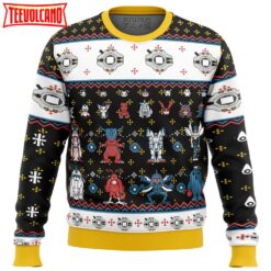 Digimon Sprites Ugly Christmas Sweater