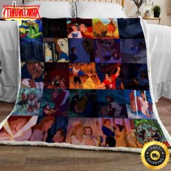 Disney Beauty And The Beast Blanket Gift For Fans Movie Disney