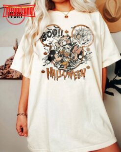 Disney Boo Halloween Shirt, Mickey And Friends Halloween Not-So-Scary Shirt