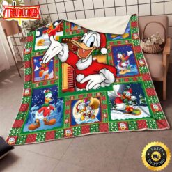 Disney Christmas  Donald Duck Funny Disney Christmas Blanket